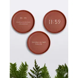 ALMIRO TREE Set Of 3 Terracotta Wall Plate Set-picture-35