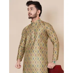 ALMORA Men Ethnic Motifs Printed Regular Kurta with Pyjamas-picture-35