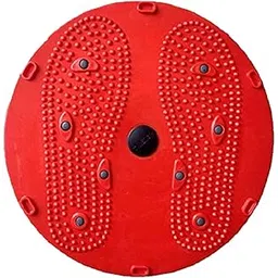 aln ALN® Tummy Twister Abdominal Abs Exerciser Body Toner Fat Buster Workout Perfect Waist Trimmer Exerciser Home Gym MAchine Accupressure Pyramids and twisting gives proper body workout for Men and Women(RED Upgraded)-picture-20