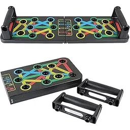 ALN® Pushup Board,15 in 1 Push up Stand Multifunction Board Exercise for Chest, Triceps, Shoulder And Back Muscles Home Workout Gym Equipment for Men & Women chest Exercise equipment Its gives you strength (Multicolor)-picture-14