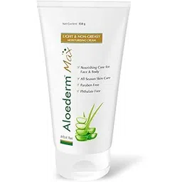 Aloederm Max Light & Non-Greasy Moisturizing Skin Cream - 150g | All Season Skin Care | Paraben Free | Phtlalate Free | Non Greasy, Light Texture | Enriched with Vitamin-E & Jojoba Oil-picture-22