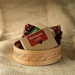 Alpana Handmade With Love Cut Box 9X6.5X3 cm, Handmade Eco-Conscious Retail Packaging (Pack Of 50)-picture-30