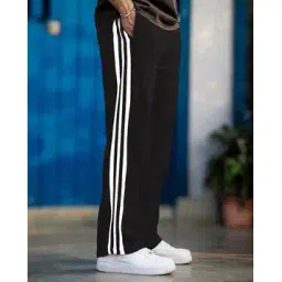 alpha tribe Men Striped Straight Track Pants-picture-25