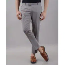 Men Mid Rise Slim Fit Trousers-image-8