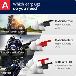 alpine MotoSafe Race MotoGP Edition - Motorcycle Earplugs for Wind Noise Reduction - Ultra Soft Comfort Filter Hearing Protection - Hypoallergenic Reusable Motorbike Ear Plugs for Riding and Racing image 3