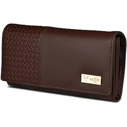 alsu Women's Brown Faux Leather Hand Wallet Clutch Trendy | 6 Card Slots | Phone Pocket (irf-017br)-picture-36