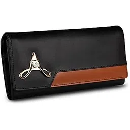 alsu Women's Brown Hand Wallet Clutch Purse | 6 Card Pocket_arf-005br… (Black)-picture-27