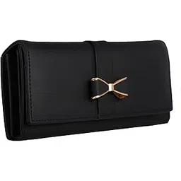 alsu Women's Faux Leather Hand Wallet Clutch with Phone Pocket, 6 Card Slots (shd-0004blk, Black)-picture-30