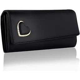 alsu Women's Hand Wallet Purse Clutch | Phone Pocket | Coin Pocket | 4 Card Slots (Black)-picture-17