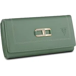 alsu Women's Hand Wallet Purse Clutch | Phone Pocket| 4 Card Slots| Coin Pockets| Smooth Material-picture-11