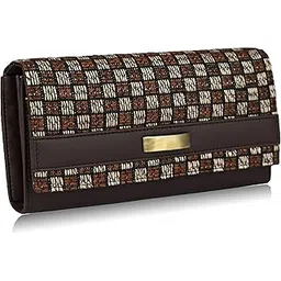 alsu Women's Trendy Brown Hand Clutch Wallet Jute with Phone Pocket Card Holder (IRF-011br)-picture-33