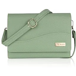 alsu Women’s Vegan Leather Sling Bag| Stylish Crossbody Purse with Zipper Pocket & Card Slots | Magnetic Closure, Adjustable Strap| Premium Everyday Shoulder Bag for Women & Girls-picture-31