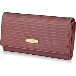 alsu Women's Wallet | Stylish Purse with Phone Pocket, 6 Card Pocket and Multiple Compartment| Party Clutch for Girl | Travel Hand Purse for Women| Office Bag for Women Embossed Design (Peach)-picture-23