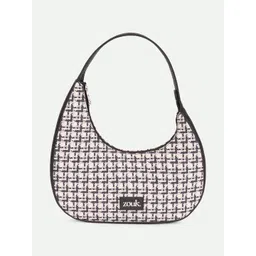 alt by zouk ZOUK Checked Printed Half Moon Shoulder Bag-picture-35