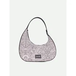 alt by zouk ZOUK Pixi Baguette Floral Printed Half Moon Shoulder Bag-picture-19
