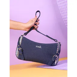 alt by zouk ZOUK Women Solid Baguette Buckle Detail Shoulder Bag-picture-29