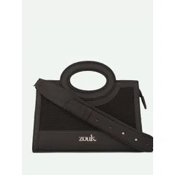 alt by zouk ZOUK Zoe Jet Textured Structured Jute Sling Bag-picture-34