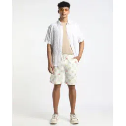 altheory by azorte Printed Textured Relaxed Fit Shorts-picture-21