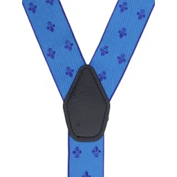 Alvaro Castagnino Blue Embroidered Suspenders image 3