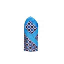 Alvaro Castagnino Blue Printed Pocket Square-picture-31