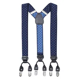 Alvaro Castagnino Men Blue Patterned Suspenders-picture-34