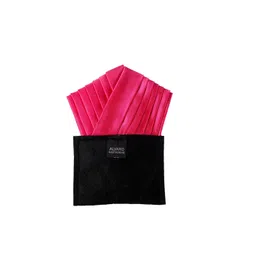 Alvaro Castagnino Men Pink Solid Pocket Square-picture-12
