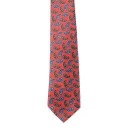 Alvaro Castagnino Men Red & Blue Printed Broad Tie-picture-36