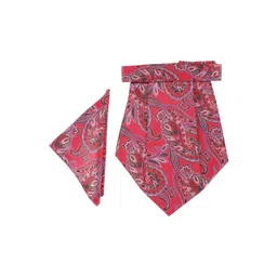 Alvaro Castagnino Men Red Printed Cravat with Pocket Square-picture-36