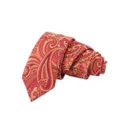Alvaro Castagnino Men Red Printed Skinny Tie-picture-34