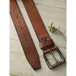 Alvaro Castagnino Men Textured Leather Belt-picture-35