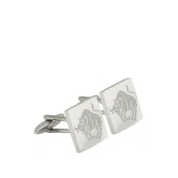Alvaro Castagnino Silver Textured Cufflinks-picture-31