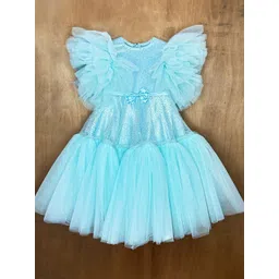 Alyaansh Couture Girls Embellished Sequined Fit & Flare Dress-picture-22