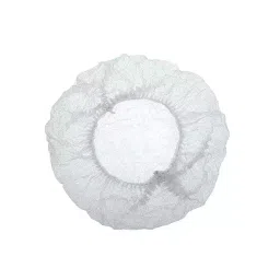 AM SAFE-X 21 inch White Hairnet Disposable Stretchable Caps (Pack of 100)-picture-19