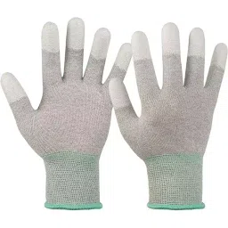 AM SAFE-X Large Size Grey Color ESD Anti Static Hand Gloves (Pack of 2 Pair)-picture-25