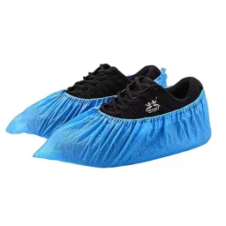 AM SAFE-X Standard Size Blue Color Fabric Disposable Shoes Covers (Pack of 100)-picture-12