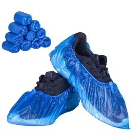 AM SAFE-X Standard Size Polyethylene Blue Disposable Shoe Covers (Pack of 100)-picture-11