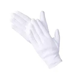 AM SAFE-X White Multipurpose Use Standard Size Cotton Hand Gloves(Pair of 10)-picture-17
