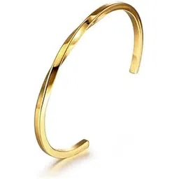 amaal Bracelet for Men girls women Boys brother boyfriend gents Fashion Gold Bracelet for Boys Stainless Steel stylish golden hand cuff Kada for men Cuff accessories mens Bracelets adjustable A460-picture-12