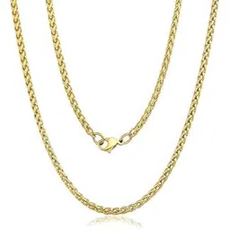 amaal chain for men combo necklace for men gold chains for men neck chain for men chain for boys mens chain Stainless steel stylish long chains Locket Pendant Birthday gift golden chain fashion A426-picture-49