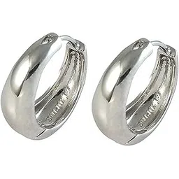amaal Men Jewellery Kaju Bali Salman Khan Bollywood Silver Hoop Earrings for Men and Boys Man Unisex -BALI-702-picture-21
