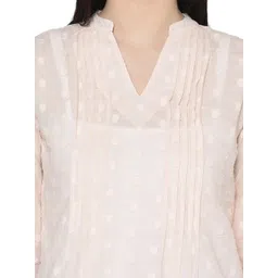 AMADORE Women Cotton Blend Self Design Tops-image-21