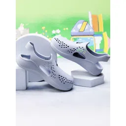 AMAEZO Unisex Kids Grey Lightweight EVA Slip-On Clogs-picture-40