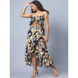 Amagyaa Printed Pure Cotton Top & Skirt Co-Ord Set-picture-42