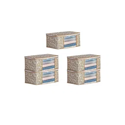 AMAK INC Beige Fabric Multi-Utility Wardrobe Organisers-picture-10