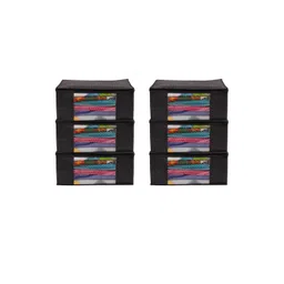 AMAK INC Black Fabric Multi-Utility Wardrobe Organisers-picture-24
