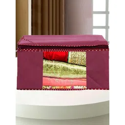 AMAK INC Maroon Fabric Multi-Utility Wardrobe Organisers-picture-13