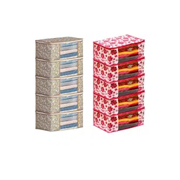 AMAK INC Multicoloured Fabric Multi-Utility Wardrobe Organisers-picture-27