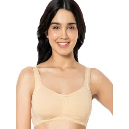 Amante Beige Cotton Full Coverage Bra-picture-21