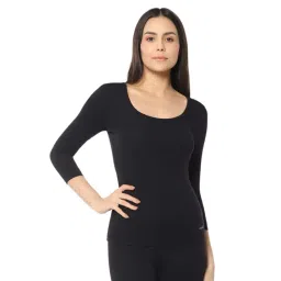 Amante Black Plain Thermal Top-picture-30