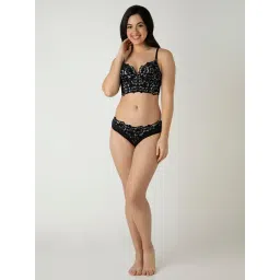 Amante Black Polyamide Regular Fit Bra-picture-23